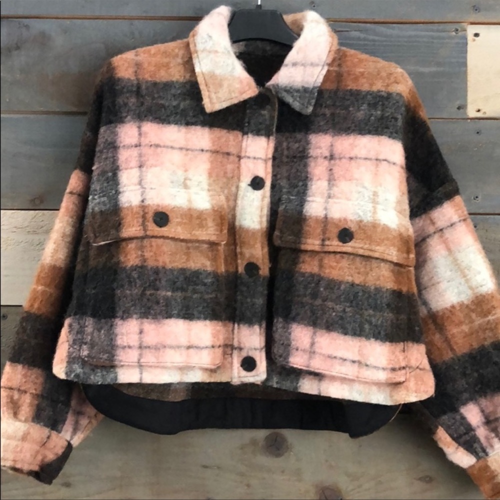 🔴SOLD🔴 ZARA CROPPED PLAID JACKET - Picture 8 of 8